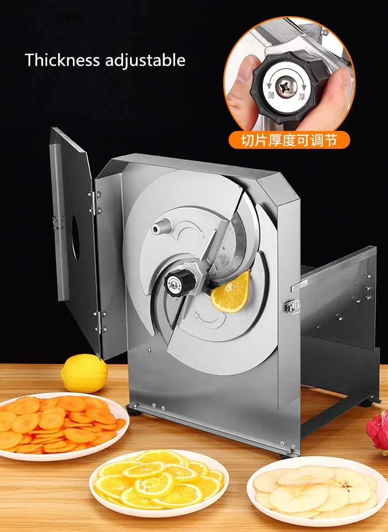 commercial fruit slicer Stainless steel electric slicer lemon potato vegetable multi-functional slicer commercial fruit slicer Stainless steel electric slicer lemon potato vegetable multi-functional slicer
