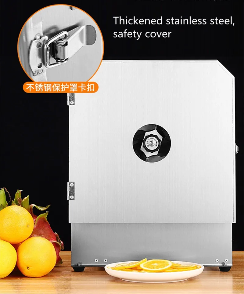 commercial fruit slicer Stainless steel electric slicer lemon potato vegetable multi-functional slicer commercial fruit slicer Stainless steel electric slicer lemon potato vegetable multi-functional slicer
