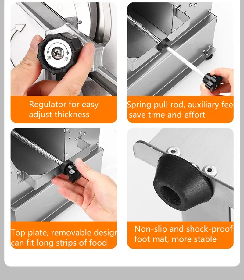 commercial fruit slicer Stainless steel electric slicer lemon potato vegetable multi-functional slicer commercial fruit slicer Stainless steel electric slicer lemon potato vegetable multi-functional slicer