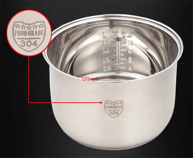 304 stainless steel rice cooker inner container Non stick Cooking Pot Replacement Accessories kitchen food Rice Cooker liner 304 stainless steel rice cooker inner container Non stick Cooking Pot Replacement Accessories kitchen food Rice Cooker liner