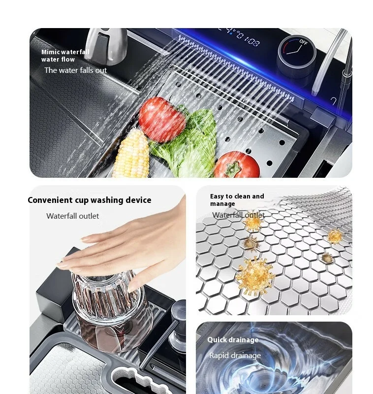 Large Size Multifunctional Stainless Steel Kitchen Sink