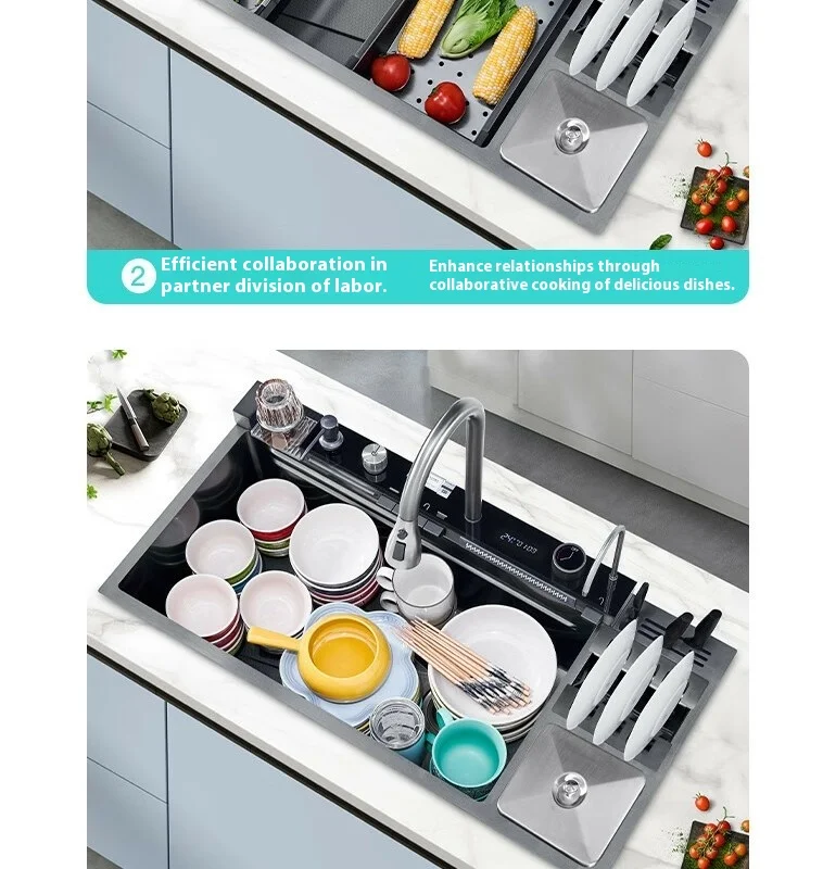 Large Size Multifunctional Stainless Steel Kitchen Sink