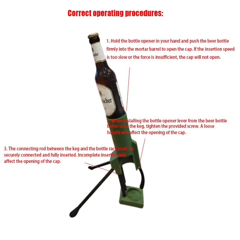 Beer Bottle Mortar Bottle Opener Beer Bottle Mortar Bottle Opener