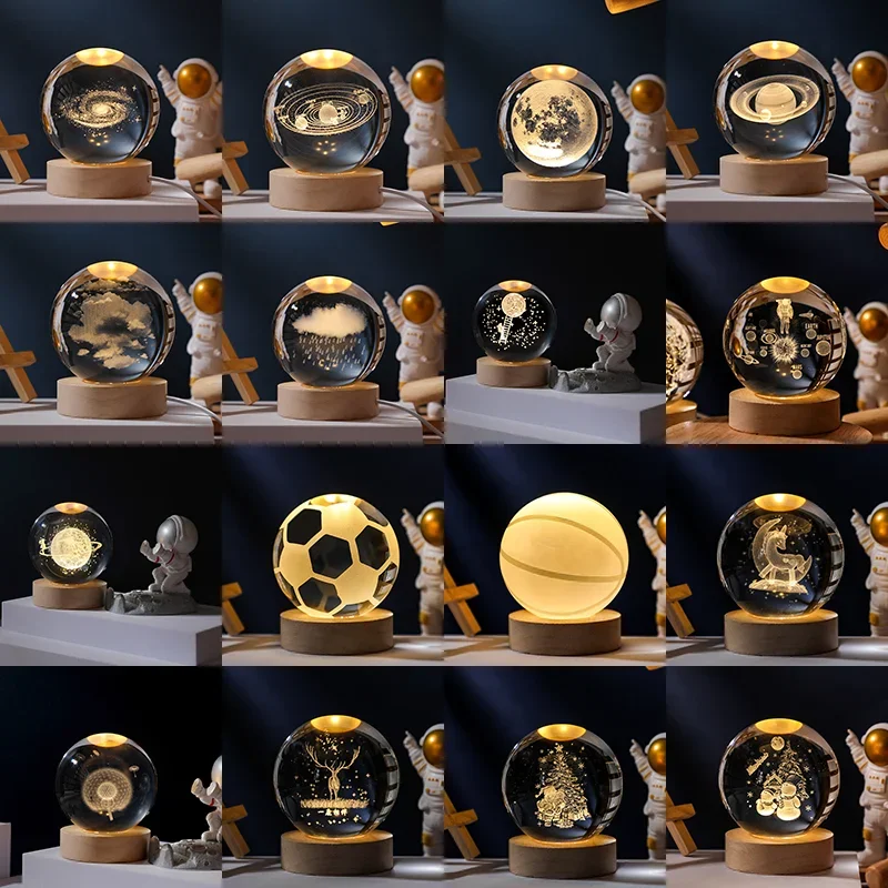 3D Moon Crystal Ball Astronomy Galaxy Solar System Saturn Luminous Balls Snow Glass Globe Night Light Home Desktop Decoration 3D Moon Crystal Ball Astronomy Galaxy Solar System Saturn Luminous Balls Snow Glass Globe Night Light Home Desktop Decoration