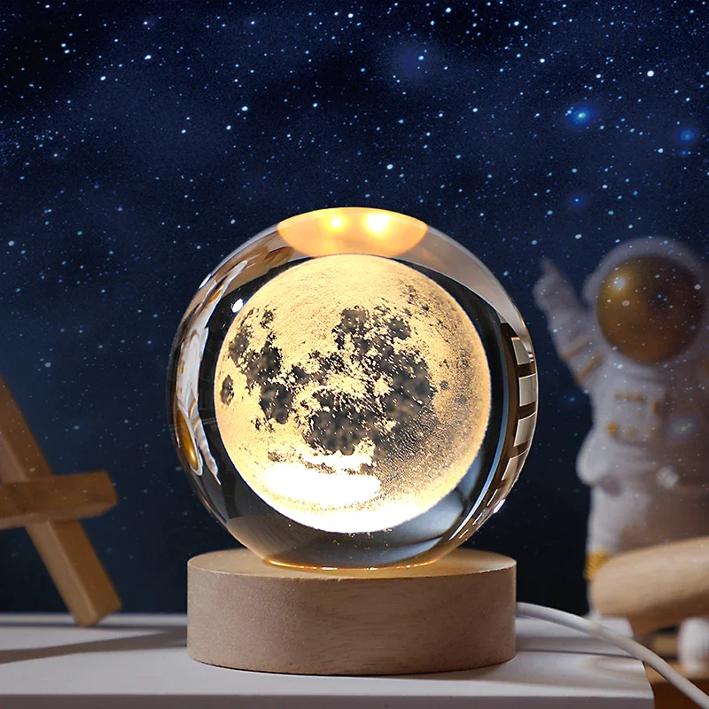 3D Moon Crystal Ball Astronomy Galaxy Solar System Saturn Luminous Balls Snow Glass Globe Night Light Home Desktop Decoration 3D Moon Crystal Ball Astronomy Galaxy Solar System Saturn Luminous Balls Snow Glass Globe Night Light Home Desktop Decoration