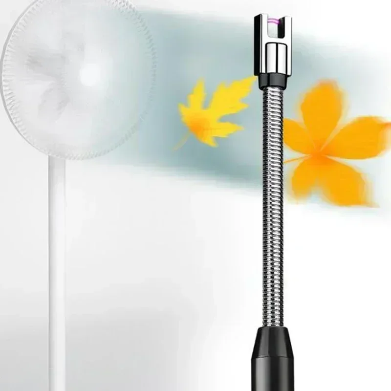3PC Electronic Lighter Outdoor Kitchen C Type Rechargeable with Safety Lock Suitable for Candle Gas Stove Smoke Accessories New