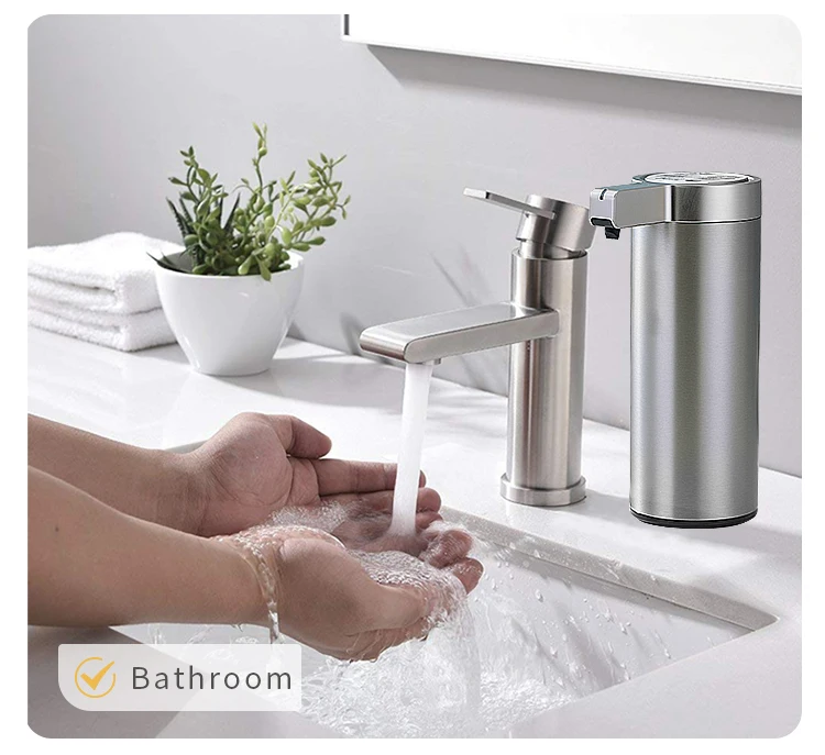Kitchen Soap Machine Automatic Sensor Out of Hand Sanitizer Smart Electric Body Wash Soap Dispenser 304 Stainless Steel Kitchen Soap Machine Automatic Sensor Out of Hand Sanitizer Smart Electric Body Wash Soap Dispenser 304 Stainless Steel