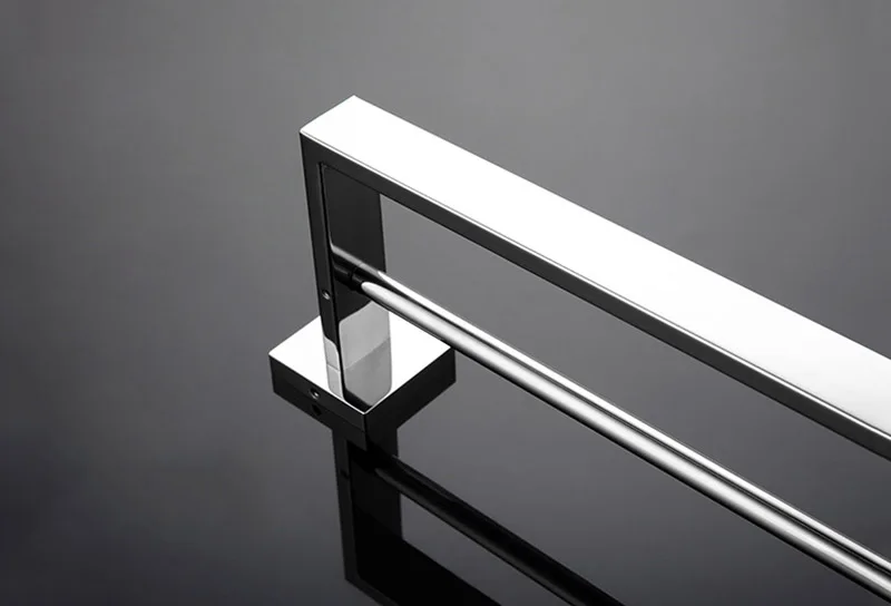 Chrome Polished Bathroom Hardware Mirror Chrome Polished Towel Rack Toilet Paper Holder Towel Bar Hook Bathroom Accessories