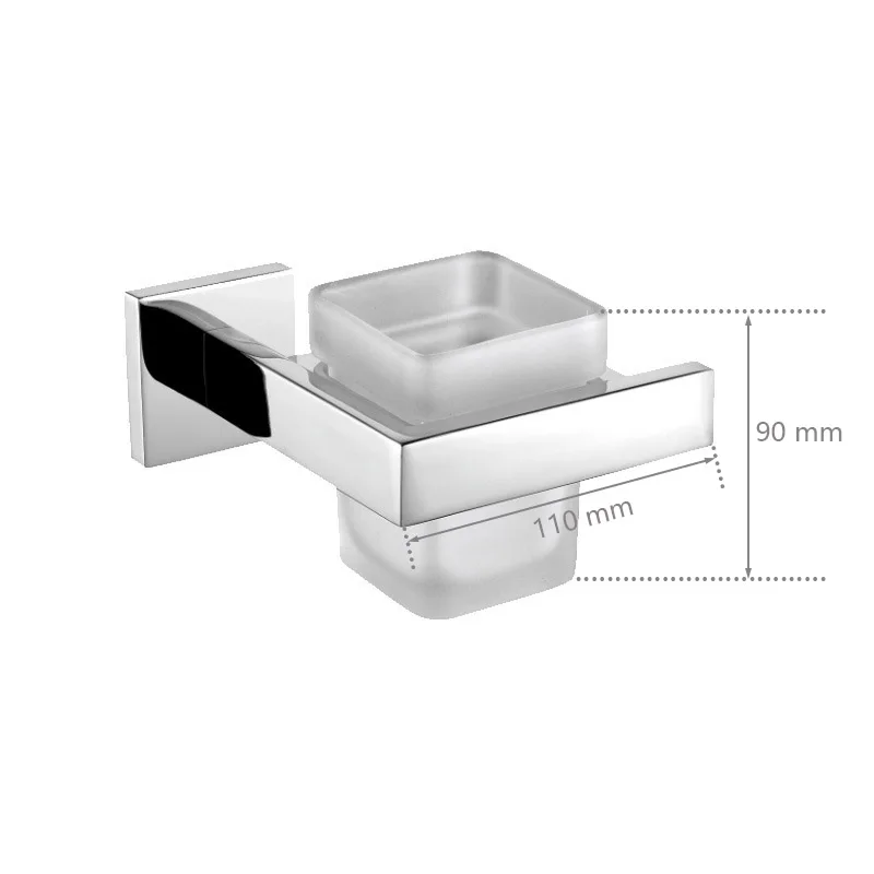 Chrome Polished Bathroom Hardware Mirror Chrome Polished Towel Rack Toilet Paper Holder Towel Bar Hook Bathroom Accessories