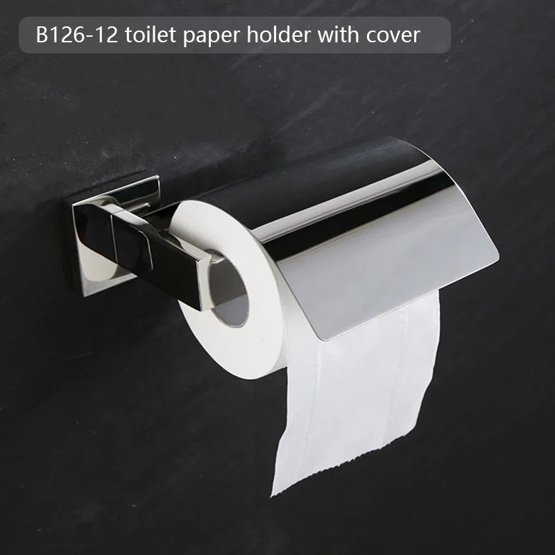 Chrome Polished Bathroom Hardware Mirror Chrome Polished Towel Rack Toilet Paper Holder Towel Bar Hook Bathroom Accessories
