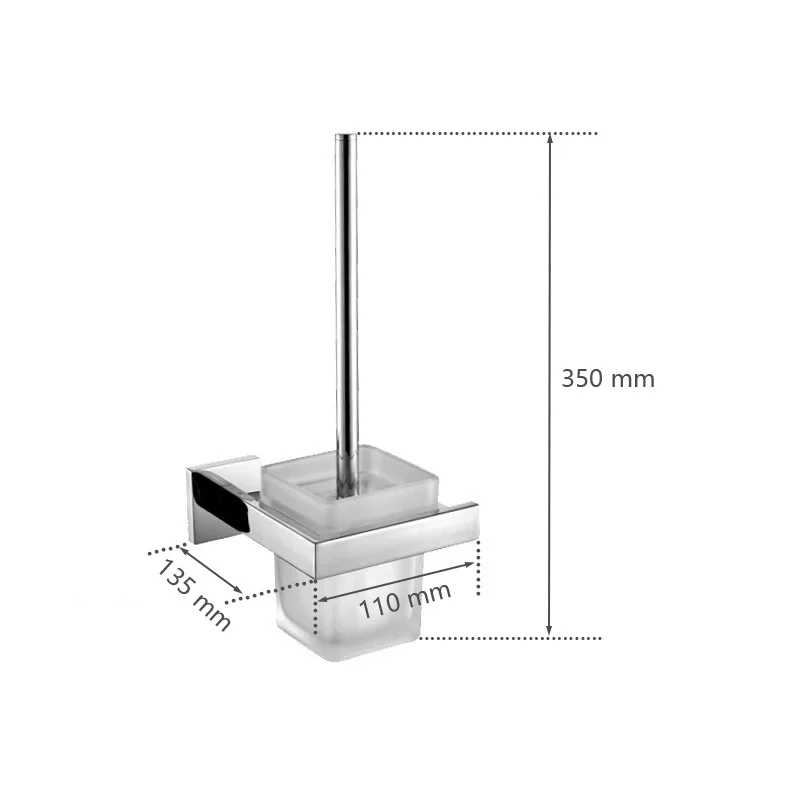 Chrome Polished Bathroom Hardware Mirror Chrome Polished Towel Rack Toilet Paper Holder Towel Bar Hook Bathroom Accessories