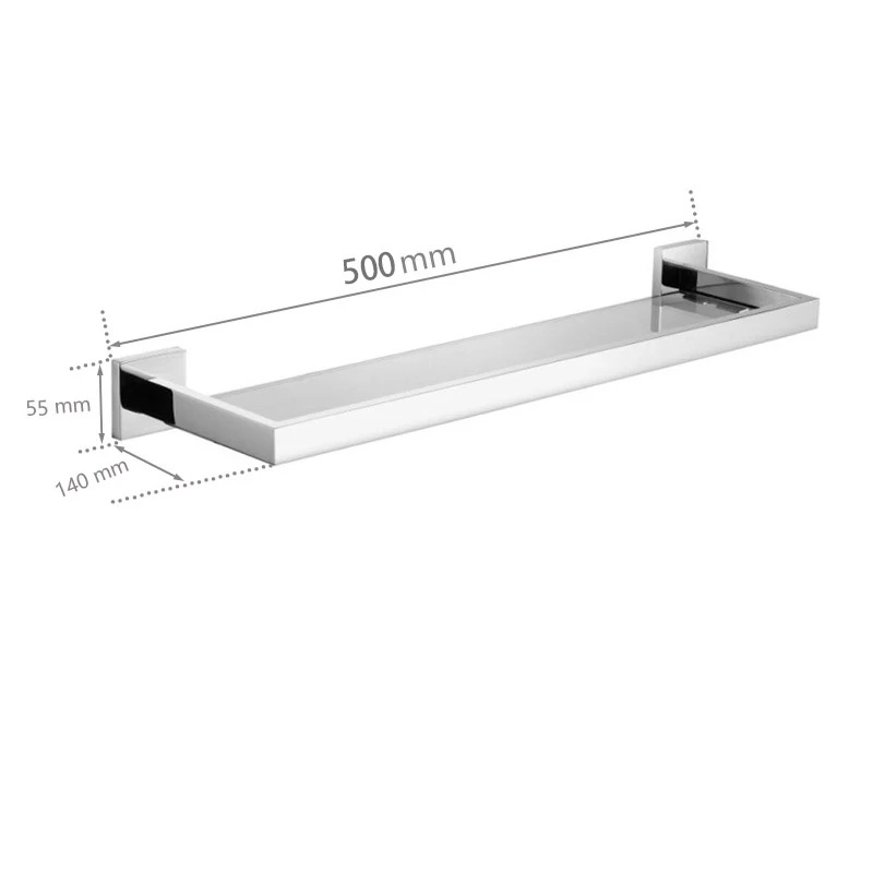 Chrome Polished Bathroom Hardware Mirror Chrome Polished Towel Rack Toilet Paper Holder Towel Bar Hook Bathroom Accessories