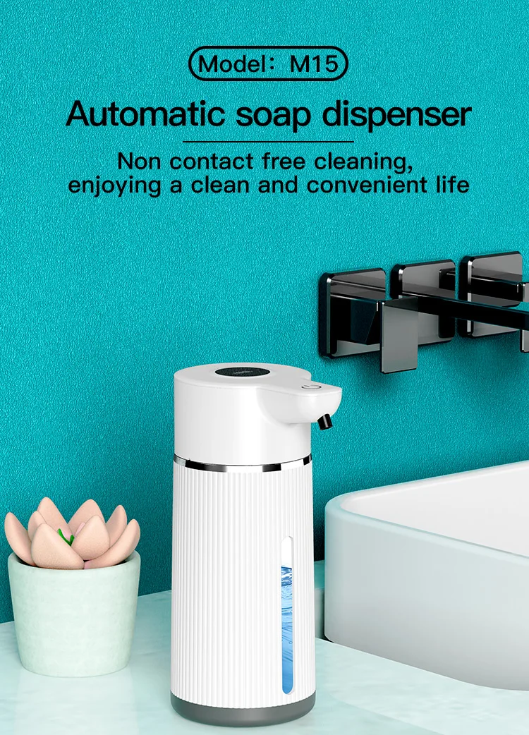 420ML Large Capacity Automatic Smart Senor Soap Dispenser Wall-Mounted Electric Foam/Liquid Model Hand Dish Washing Pump Machine