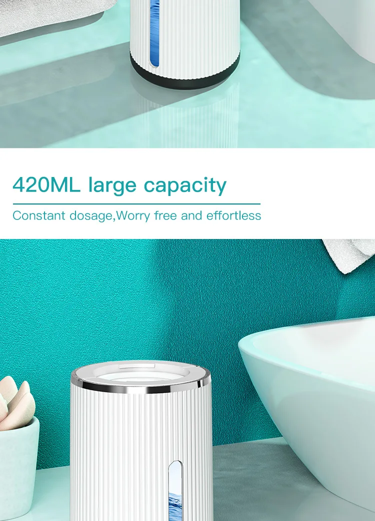 420ML Large Capacity Automatic Smart Senor Soap Dispenser Wall-Mounted Electric Foam/Liquid Model Hand Dish Washing Pump Machine