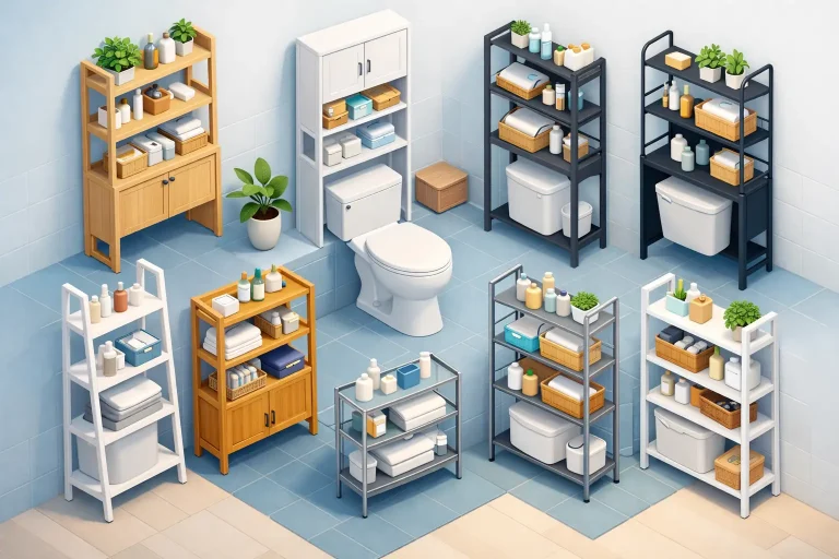 8 Best Over Toilet Organizers for Small Baths