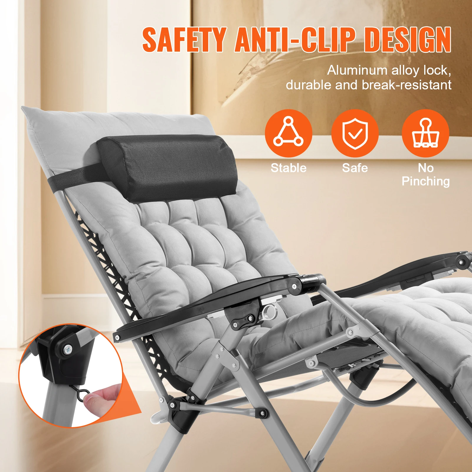Adjustable Anti Gravity Chair with Cushion Footrest and Cupholder MODERN FURNITURES Adjustable Anti Gravity Chair with Cushion Footrest and Cupholder MODERN FURNITURES