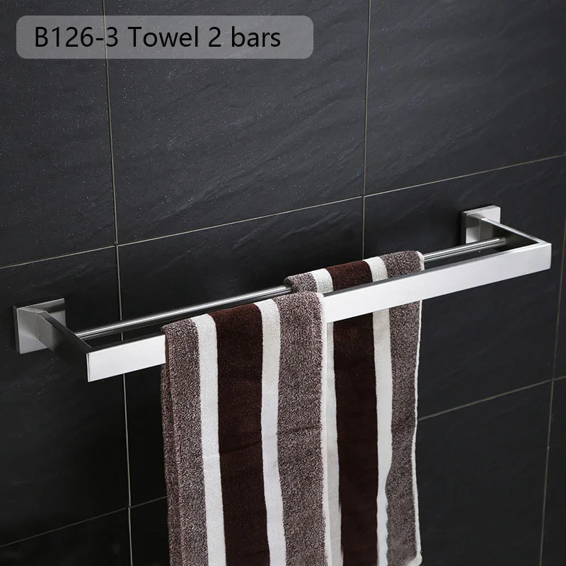 Chrome Polished Bathroom Hardware Mirror Chrome Polished Towel Rack Toilet Paper Holder Towel Bar Hook Bathroom Accessories