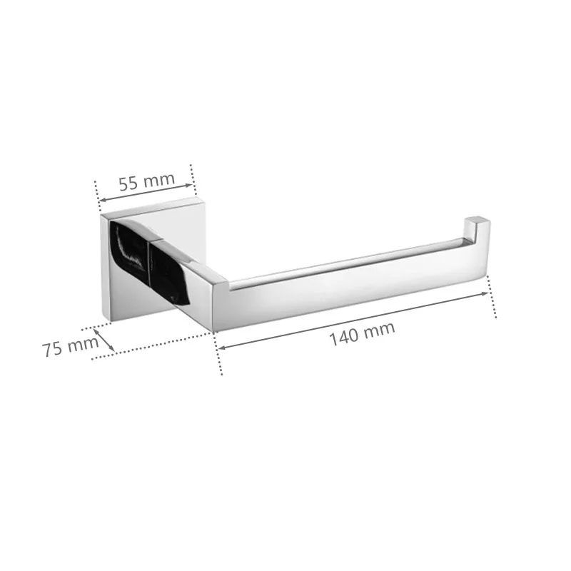 Chrome Polished Bathroom Hardware Mirror Chrome Polished Towel Rack Toilet Paper Holder Towel Bar Hook Bathroom Accessories