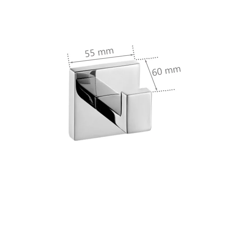 Chrome Polished Bathroom Hardware Mirror Chrome Polished Towel Rack Toilet Paper Holder Towel Bar Hook Bathroom Accessories