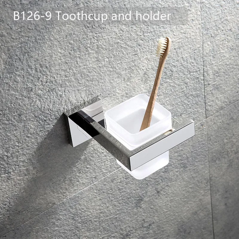 Chrome Polished Bathroom Hardware Mirror Chrome Polished Towel Rack Toilet Paper Holder Towel Bar Hook Bathroom Accessories