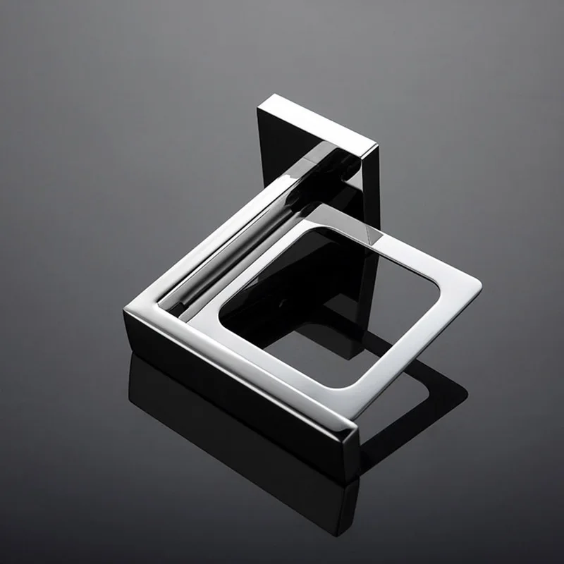 Chrome Polished Bathroom Hardware Mirror Chrome Polished Towel Rack Toilet Paper Holder Towel Bar Hook Bathroom Accessories