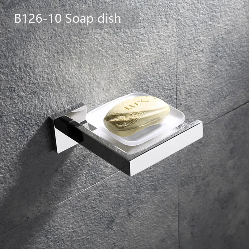 Chrome Polished Bathroom Hardware Mirror Chrome Polished Towel Rack Toilet Paper Holder Towel Bar Hook Bathroom Accessories