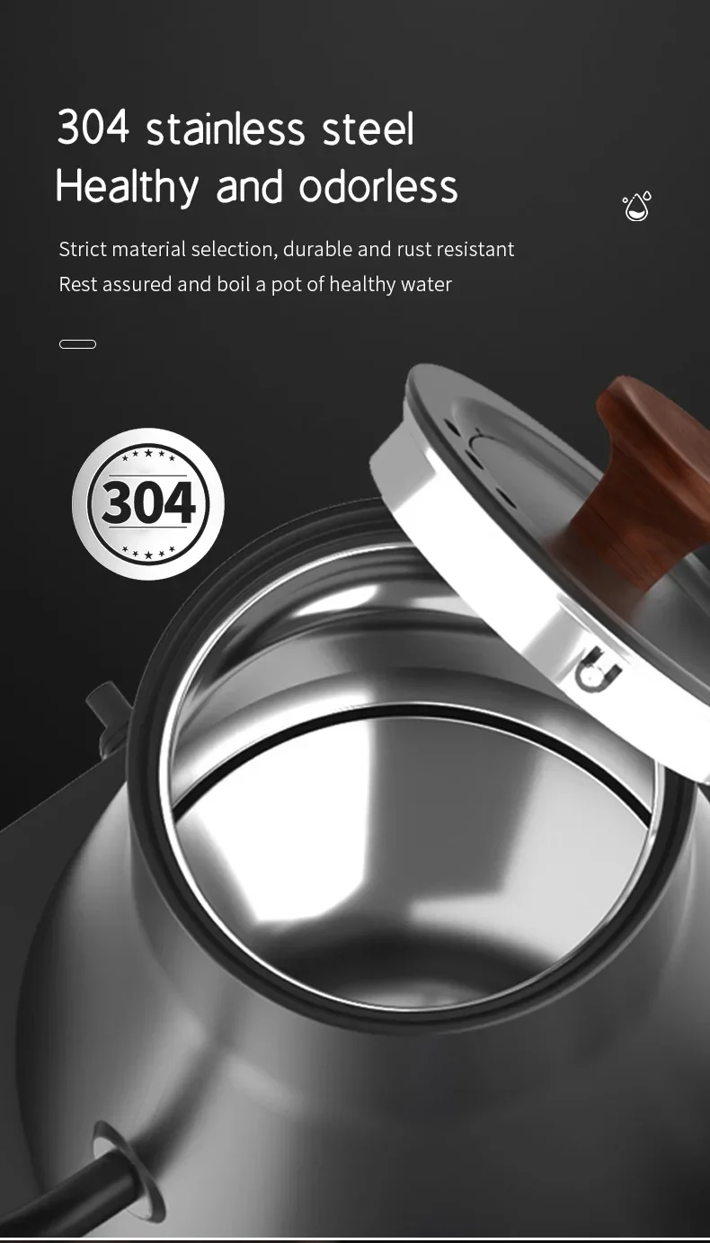 Electric Gooseneck Kettle 900ML Hand Brew Coffee Pot Smart Teapot Temperature Control Pot Rapid Heating Kettle 110v/220v