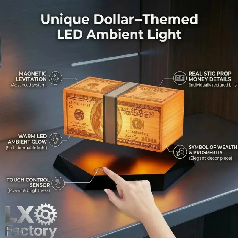 Floating Money Lamp Maglev Golden Lantern Grand Theft Auto Game Peripheral TK Same As Grand Theft Auto Birthday Gifts for Friend
