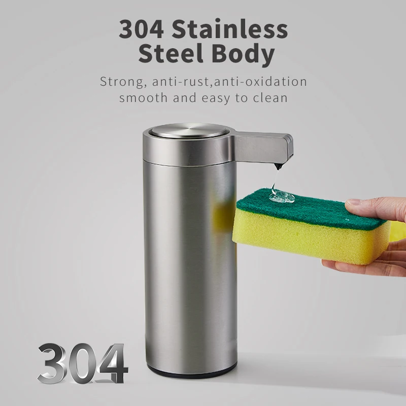 Kitchen Soap Machine Automatic Sensor Out of Hand Sanitizer Smart Electric Body Wash Soap Dispenser 304 Stainless Steel Kitchen Soap Machine Automatic Sensor Out of Hand Sanitizer Smart Electric Body Wash Soap Dispenser 304 Stainless Steel