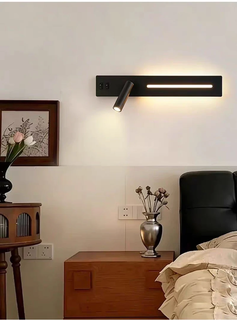 LED Wall Light Interior  Mobile Phone Charging USB Wall Lamps With Switch Bedroom Bedside Reading Lights Decoration Living Room