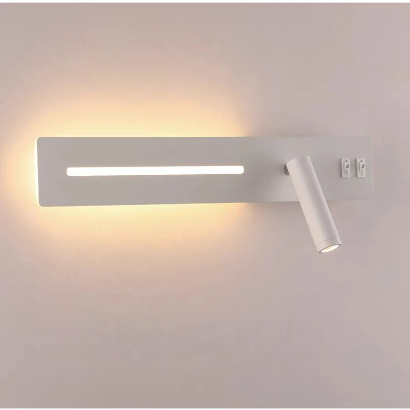 LED Wall Light Interior  Mobile Phone Charging USB Wall Lamps With Switch Bedroom Bedside Reading Lights Decoration Living Room