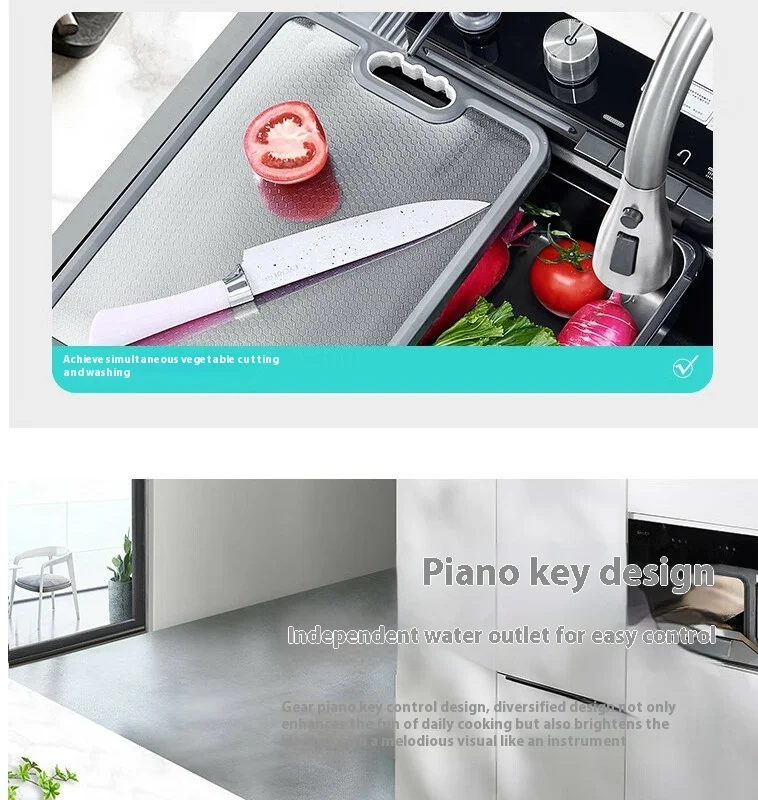 Large Size Multifunctional Stainless Steel Kitchen Sink