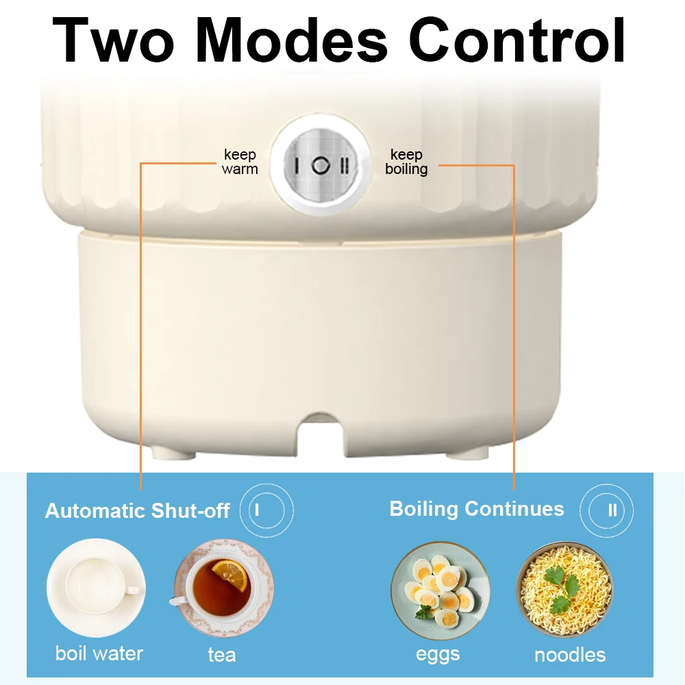 Mini Folding Electric Kettle 1000ML Portable Water Heater Travel Electric Kettle Collapsible Home Kettle Electric boiling pot