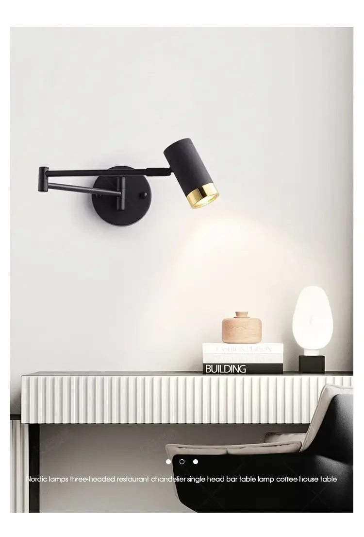 Modern Living Room Rocking Arm Wall Lamp bedlamps for bedroom Hotel Creative Telescopic Foldable Reading Wall Lamps Modern Living Room Rocking Arm Wall Lamp bedlamps for bedroom Hotel Creative Telescopic Foldable Reading Wall Lamps