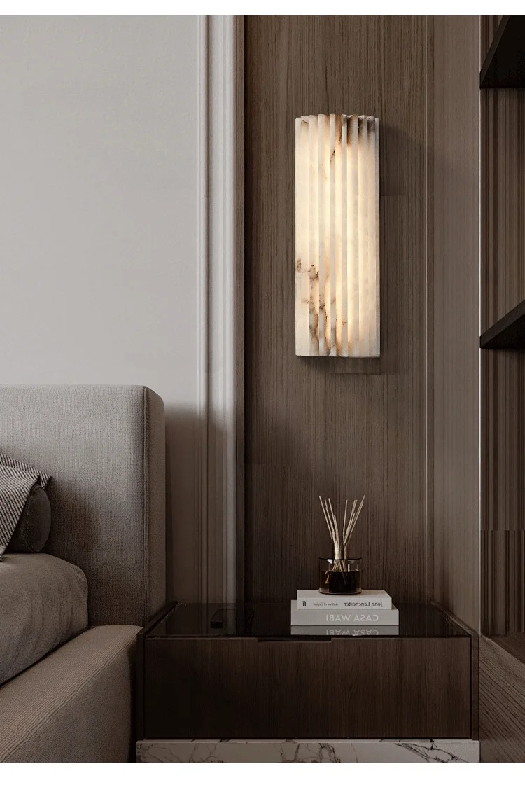 Modern Minimalist Marble Wall Lamp Bedside Lamp Bedroom Italian Style Light Luxury Designer Personalized Living Room TV Sconce Modern Minimalist Marble Wall Lamp Bedside Lamp Bedroom Italian Style Light Luxury Designer Personalized Living Room TV Sconce
