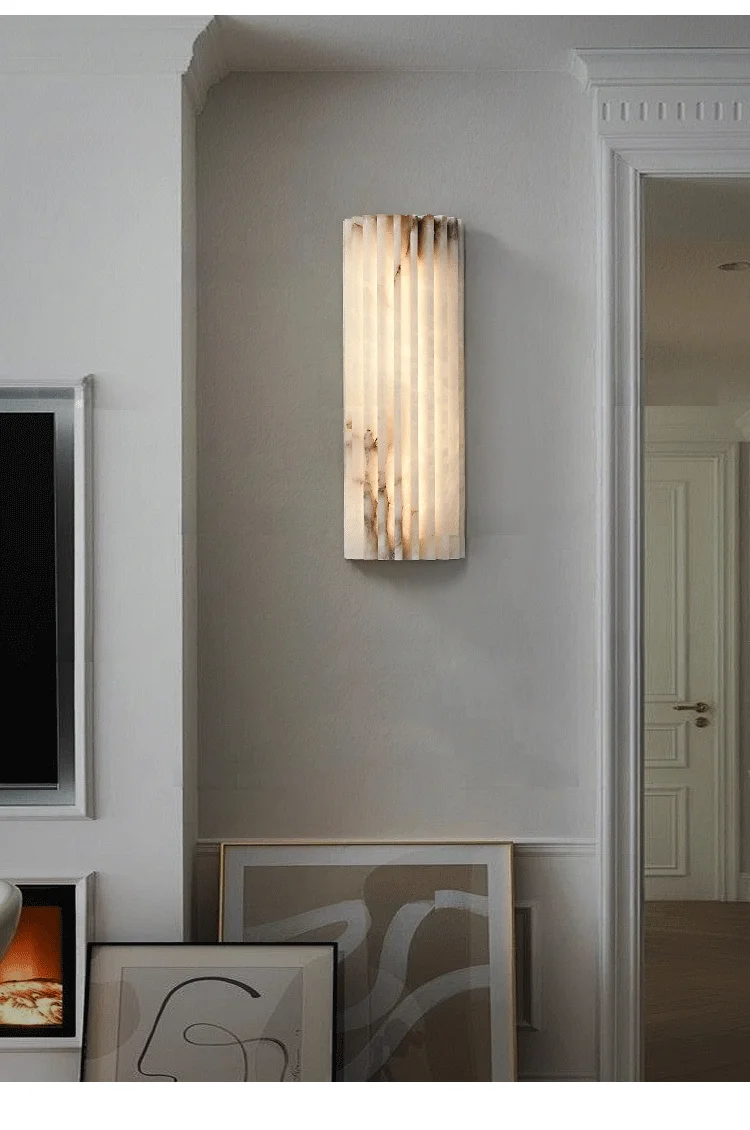 Modern Minimalist Marble Wall Lamp Bedside Lamp Bedroom Italian Style Light Luxury Designer Personalized Living Room TV Sconce Modern Minimalist Marble Wall Lamp Bedside Lamp Bedroom Italian Style Light Luxury Designer Personalized Living Room TV Sconce