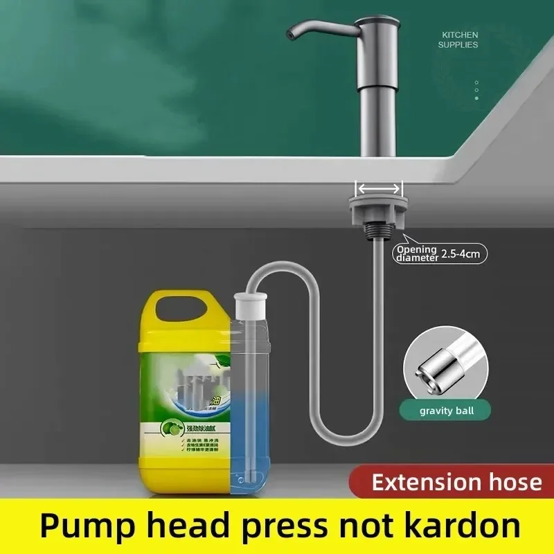 New Kitchen Hardware Stainless Steel Accessories Liquid Soap Dispenser Pump Kitchen Sink Hand Pressure Liquid Dispenser New Kitchen Hardware Stainless Steel Accessories Liquid Soap Dispenser Pump Kitchen Sink Hand Pressure Liquid Dispenser