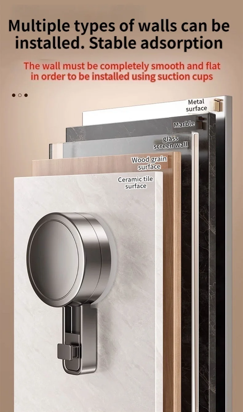No Drill Suction Cup Adhesive Bathroom Rack Bathroom Shelf Toilet Aluminum Hanging Rack Bathroom Organizer Hang On The Wall
