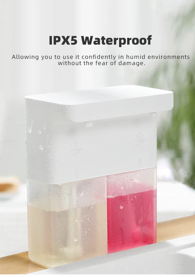 New Automatic Dishwashing Liquid Sensor Kitchen Double Head Gel Foam Hand Sanitizer Soap Dispenser Wall Hanging New Automatic Dishwashing Liquid Sensor Kitchen Double Head Gel Foam Hand Sanitizer Soap Dispenser Wall Hanging