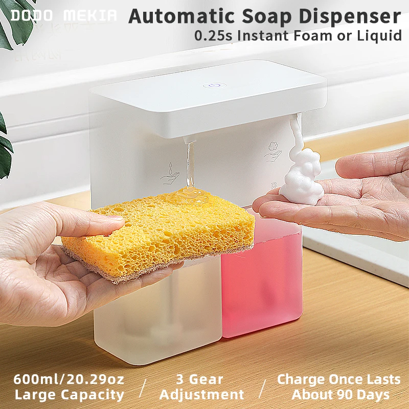 Sensor Kitchen Double Head Gel Foam Hand Sanitizer Soap Dispenser Kitchen Gadgets Sensor Kitchen Double Head Gel Foam Hand Sanitizer Soap Dispenser Kitchen Gadgets
