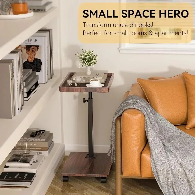Side table Modern simple rectangular household small apartment Bedroom removable side table Double layer small coffee table Side table Modern simple rectangular household small apartment Bedroom removable side table Double layer small coffee table