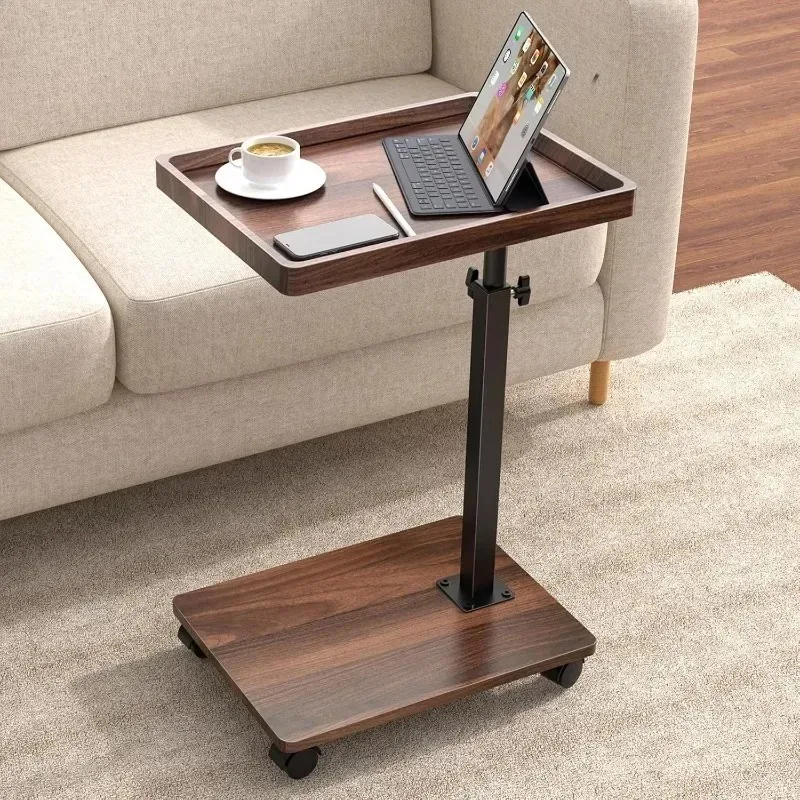 Side table Modern simple rectangular household small apartment Bedroom removable side table Double layer small coffee table Side table Modern simple rectangular household small apartment Bedroom removable side table Double layer small coffee table