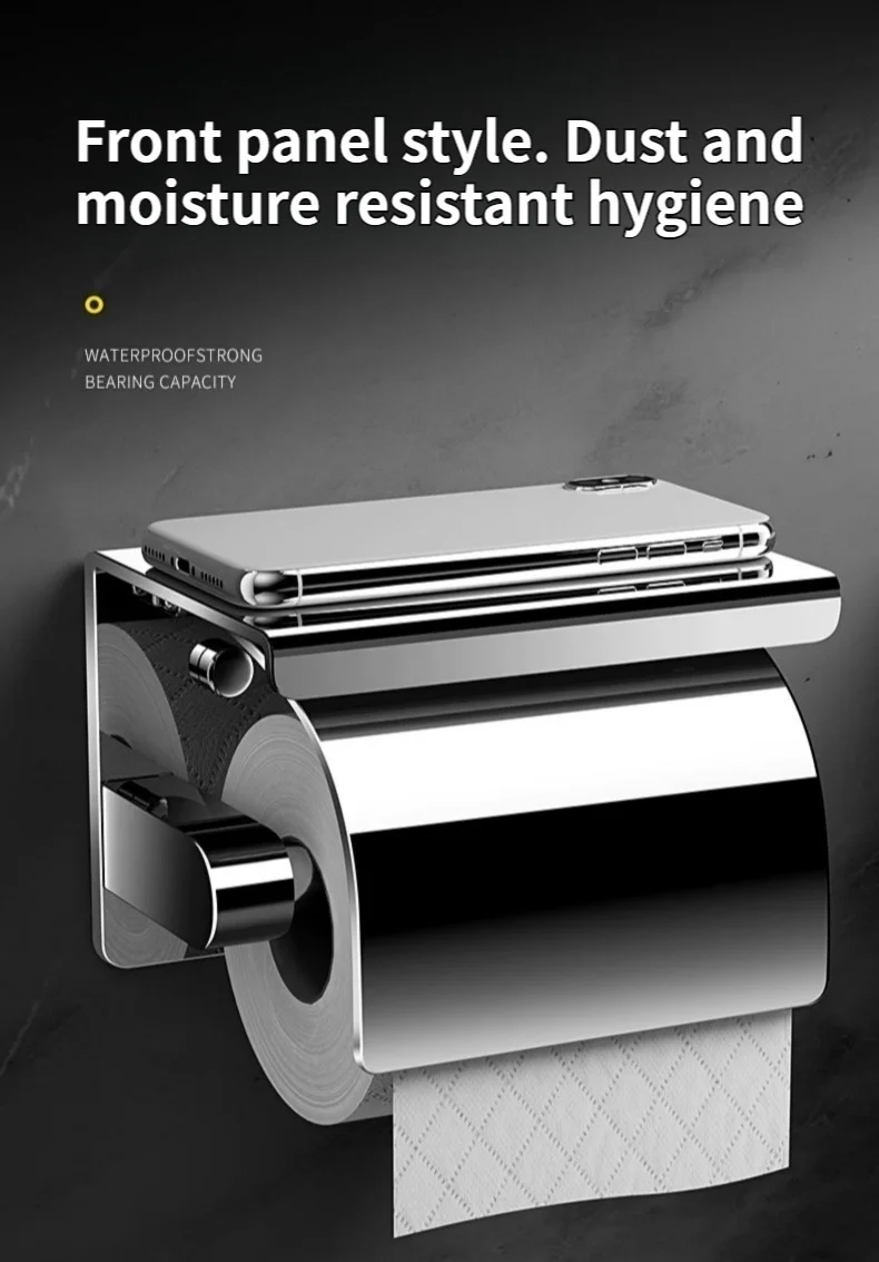 Stainless Steel Paper Towel Holder Without Punching Wall-Mounted Kitchen Roll Holder Toilet Paper Holder Bathroom Towel Rack Stainless Steel Paper Towel Holder Without Punching Wall-Mounted Kitchen Roll Holder Toilet Paper Holder Bathroom Towel Rack