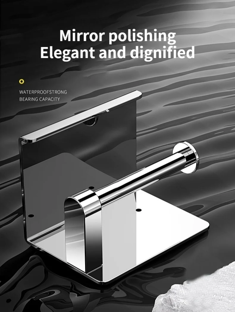 Stainless Steel Paper Towel Holder Without Punching Wall-Mounted Kitchen Roll Holder Toilet Paper Holder Bathroom Towel Rack Stainless Steel Paper Towel Holder Without Punching Wall-Mounted Kitchen Roll Holder Toilet Paper Holder Bathroom Towel Rack
