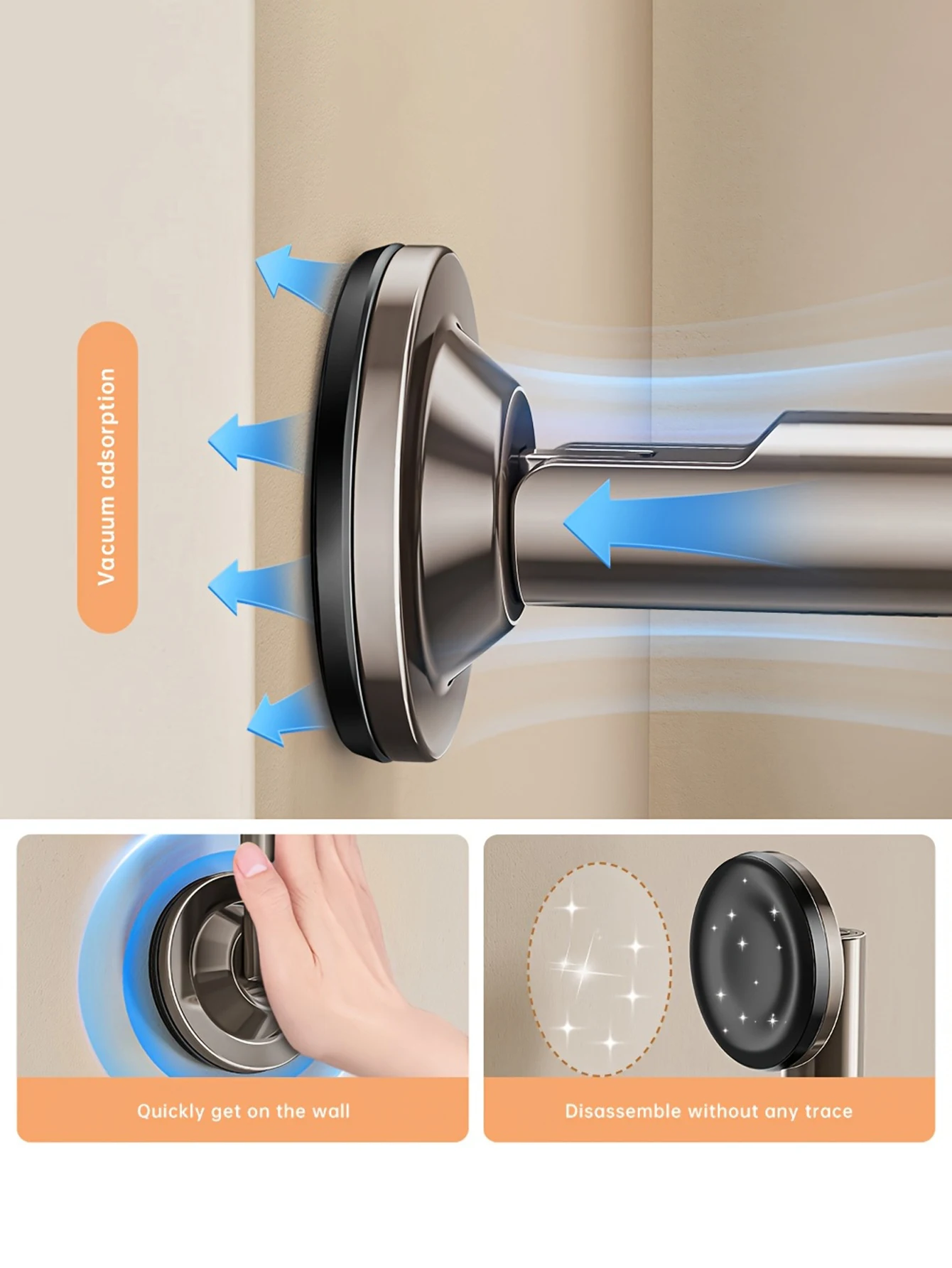 Suction Cup Hanger Clothes Hanger Storage Rack Household Hanger Multi-function Storage Artifact Household Balconies Wall Hanging