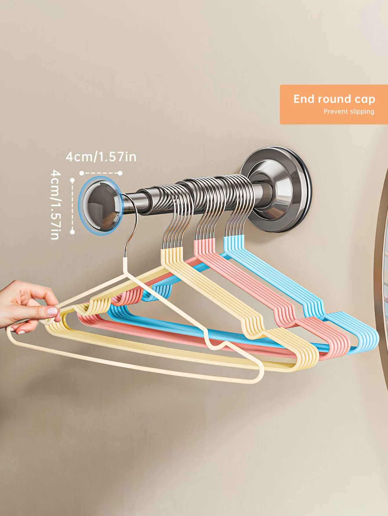 Suction Cup Hanger Clothes Hanger Storage Rack Household Hanger Multi-function Storage Artifact Household Balconies Wall Hanging