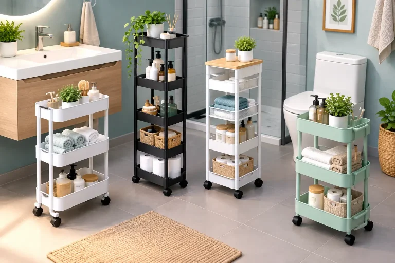 10 Best Space Saving Bathroom Carts for Small Baths
