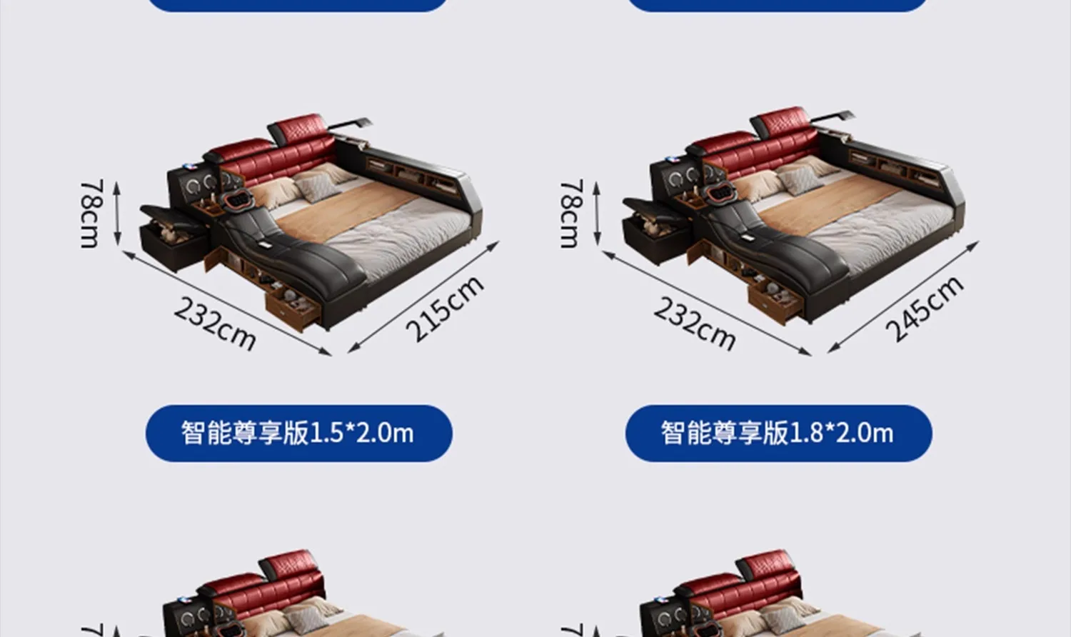 180X200CM double beds monster bed modern style Home furniture complete double bedroom luxury  king sizebed 2 people Single Sun