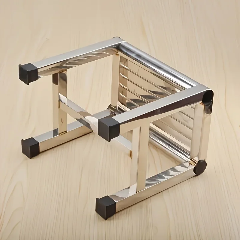 1Pc Multi-purpose Stainless Steel Stool - Durable Thick & Sturdy Stool, Ideal for Living Room, Bathroom, Kitchen and Corridors 1Pc Multi-purpose Stainless Steel Stool - Durable Thick & Sturdy Stool, Ideal for Living Room, Bathroom, Kitchen and Corridors