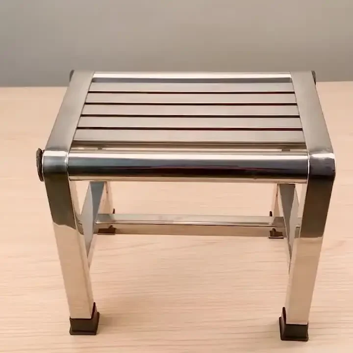 1Pc Multi-purpose Stainless Steel Stool - Durable Thick & Sturdy Stool, Ideal for Living Room, Bathroom, Kitchen and Corridors 1Pc Multi-purpose Stainless Steel Stool - Durable Thick & Sturdy Stool, Ideal for Living Room, Bathroom, Kitchen and Corridors